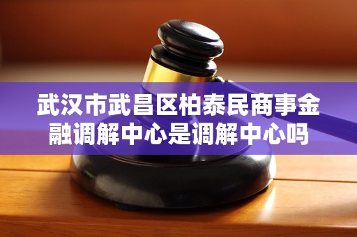 武汉市武昌区柏泰民商事金融调解中心是调解中心吗