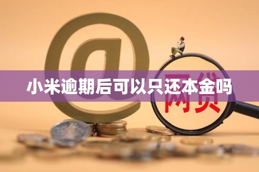 小米逾期后可以只还本金吗