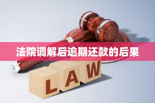 法院调解后逾期还款的后果