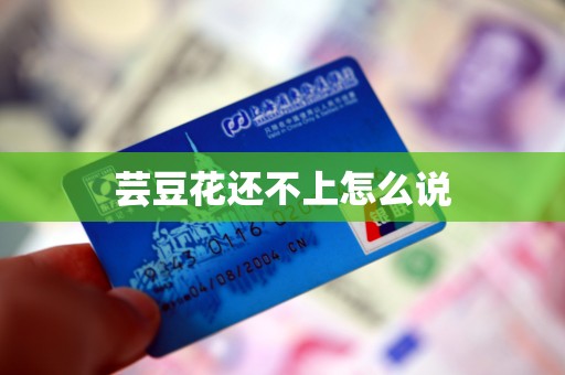 芸豆花还不上怎么说