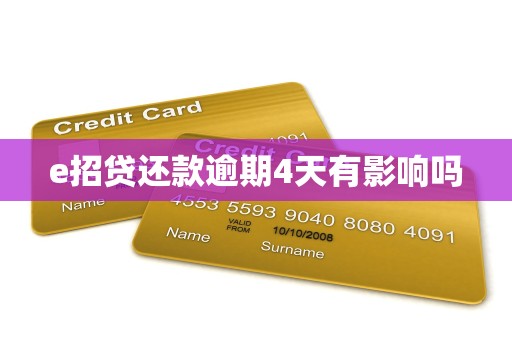 e招贷还款逾期4天有影响吗