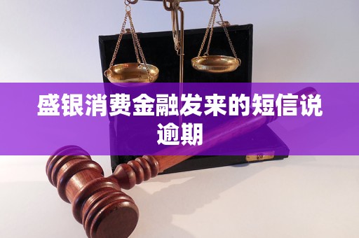 盛银消费金融发来的短信说逾期
