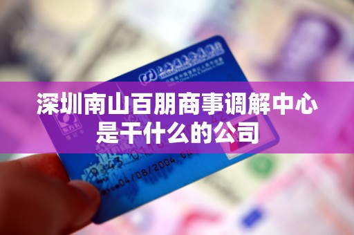 深圳南山百朋商事调解中心是干什么的公司