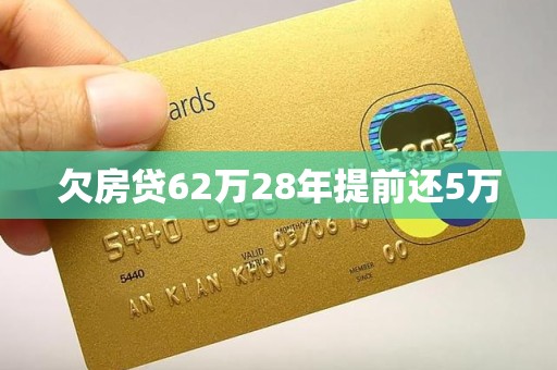 欠房贷62万28年提前还5万