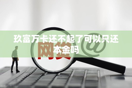 详细阅读:玖富万卡还不起了可以只还本金吗 玖富万卡还不起了可以只还本金吗