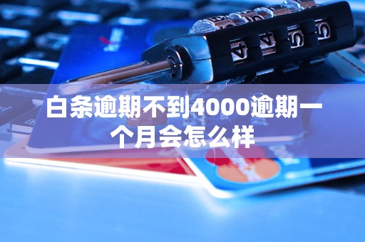 白条逾期不到4000逾期一个月会怎么样