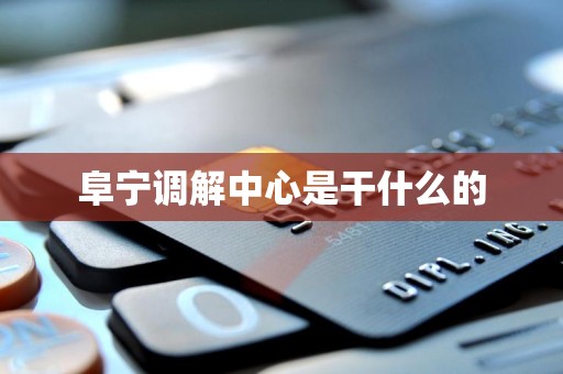 阜宁调解中心是干什么的