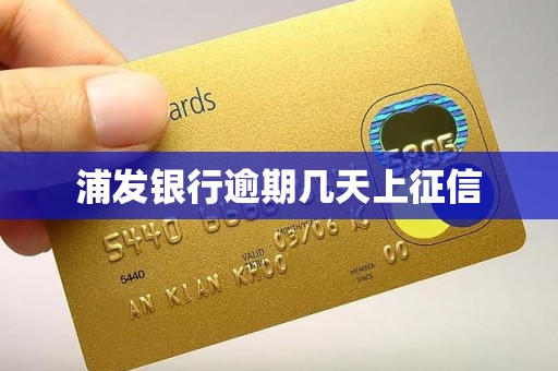 浦发银行逾期几天上征信