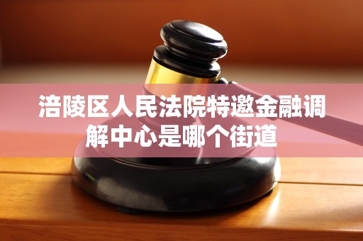 涪陵区人民法院特邀金融调解中心是哪个街道