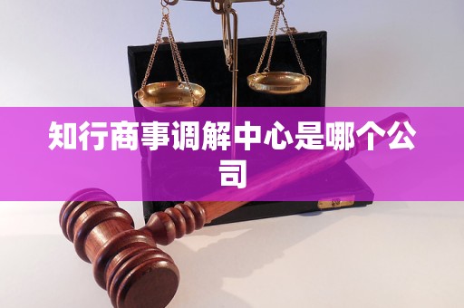 知行商事调解中心是哪个公司