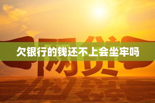 欠银行的钱还不上会坐牢吗