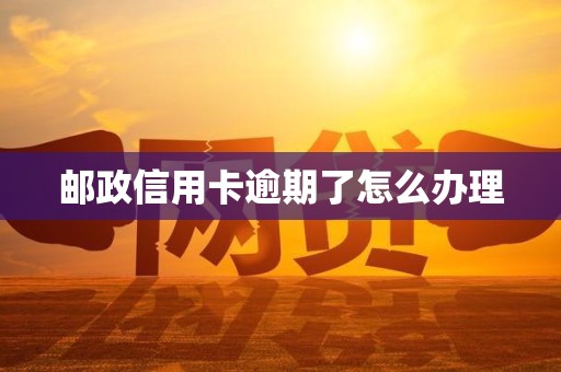 邮政信用卡逾期了怎么办理