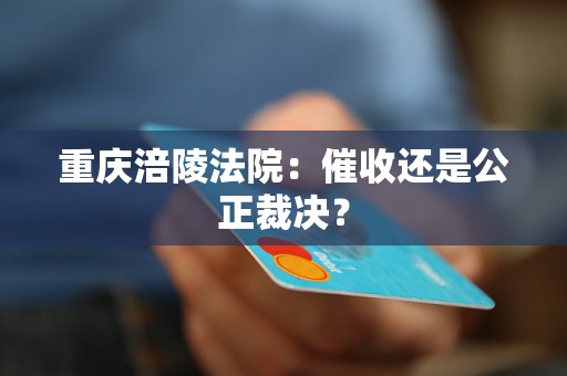 重庆涪陵法院:催收还是公正裁决?