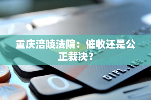 重庆涪陵法院:催收还是公正裁决?