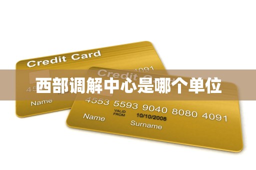 西部调解中心是哪个单位