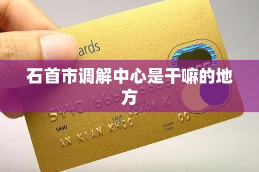 石首市调解中心是干嘛的地方