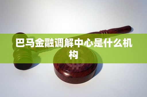 巴马金融调解中心是什么机构