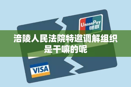 涪陵人民法院特邀调解组织是干嘛的呢