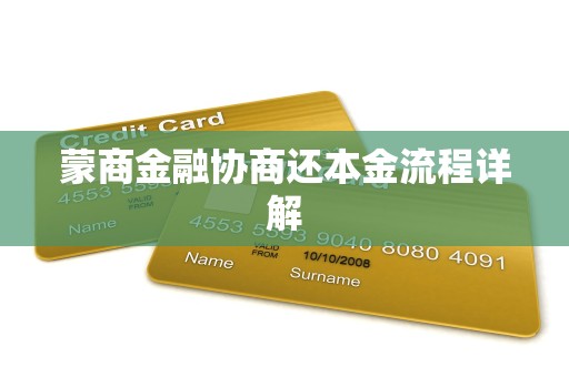 蒙商金融协商还本金流程详解