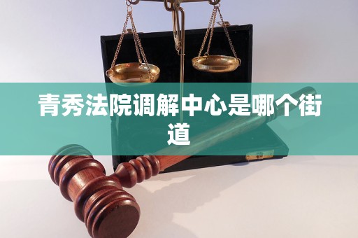 青秀法院调解中心是哪个街道