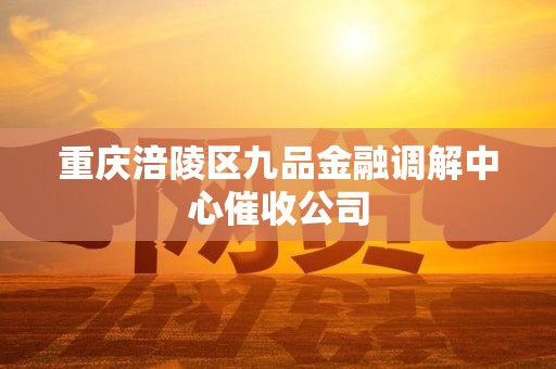 重庆涪陵区九品金融调解中心催收公司