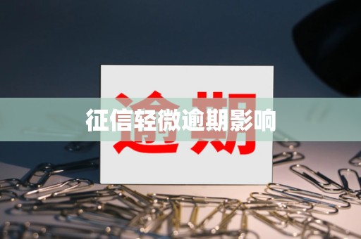 征信轻微逾期影响