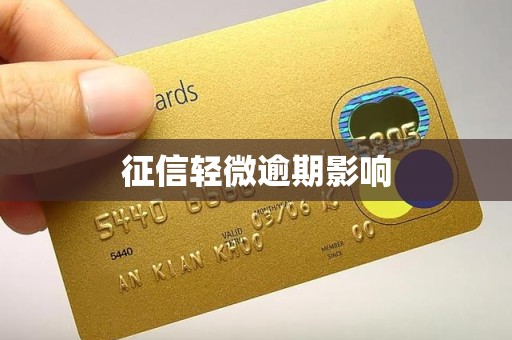 征信轻微逾期影响