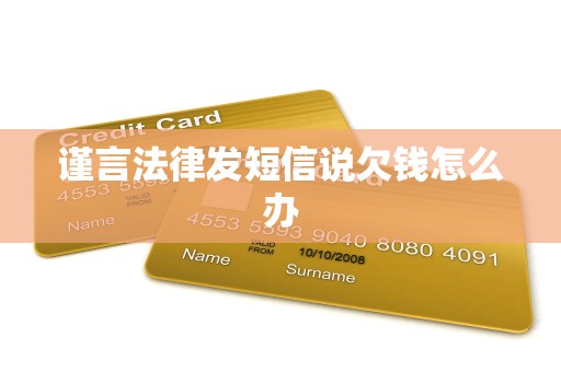 谨言法律发短信说欠钱怎么办