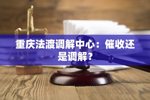重庆法渡调解中心：催收还是调解？