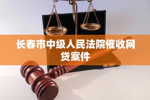 长春市中级人民法院催收网贷案件