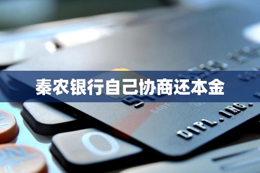 秦农银行自己协商还本金