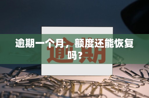 逾期一个月,额度还能恢复吗?