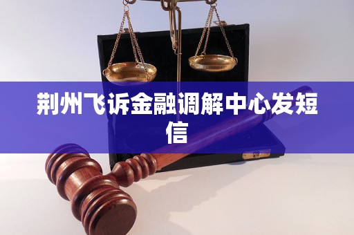 荆州飞诉金融调解中心发短信