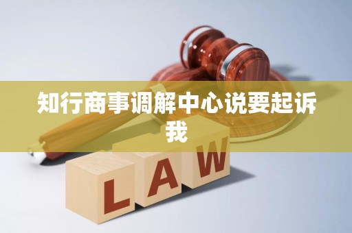 知行商事调解中心说要起诉我