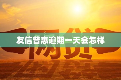 友信普惠逾期一天会怎样