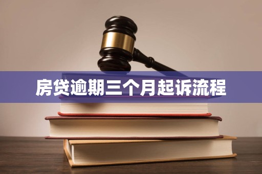 房贷逾期三个月起诉流程