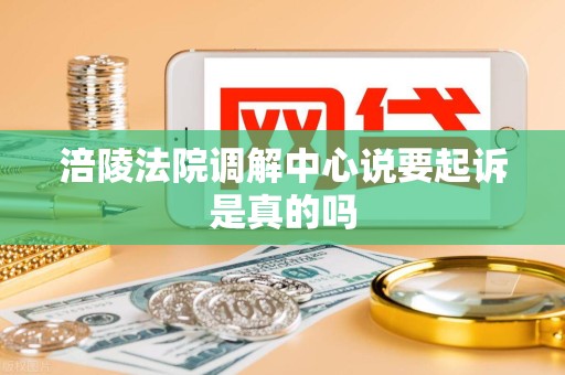 涪陵法院调解中心说要起诉是真的吗