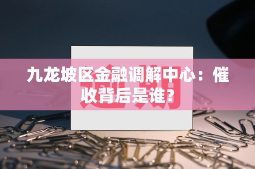九龙坡区金融调解中心:催收背后是谁?