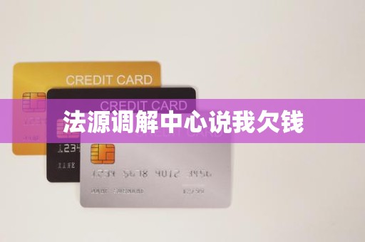 法源调解中心说我欠钱
