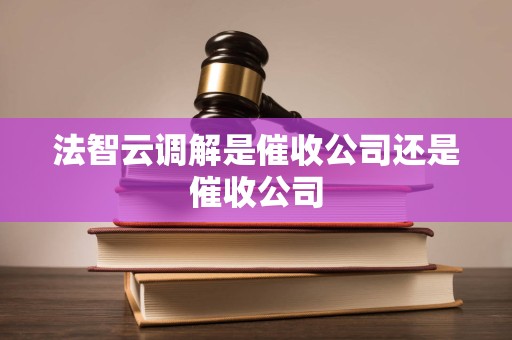 法智云调解是催收公司还是催收公司