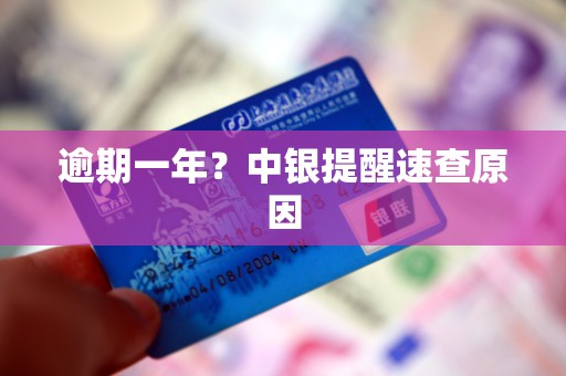逾期一年?中银提醒速查原因