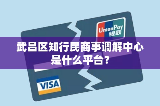 武昌区知行民商事调解中心是什么平台?