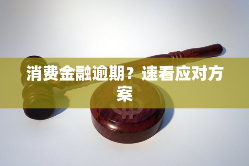 消费金融逾期?速看应对方案