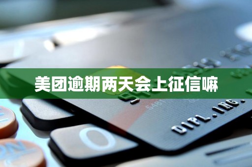 美团逾期两天会上征信嘛