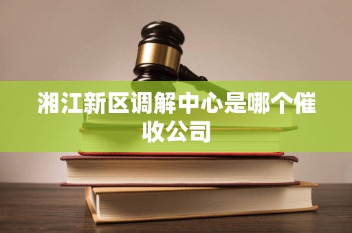 湘江新区调解中心是哪个催收公司