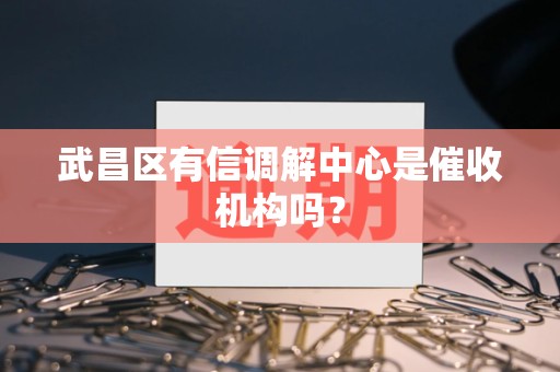 武昌区有信调解中心是催收机构吗?