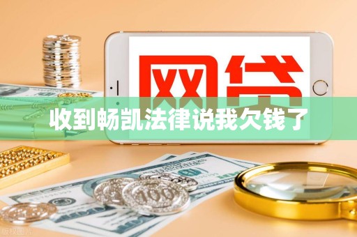 收到畅凯法律说我欠钱了