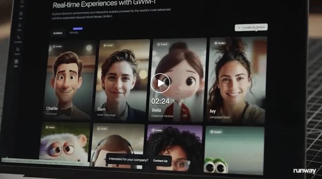 Runway深夜炸场:一口气发布5大更新,首个通用世界模型来了