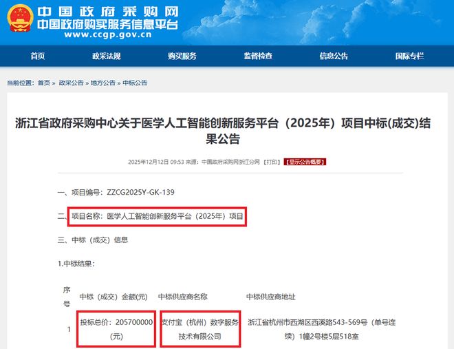 2.6亿!支付宝拿下AI大单