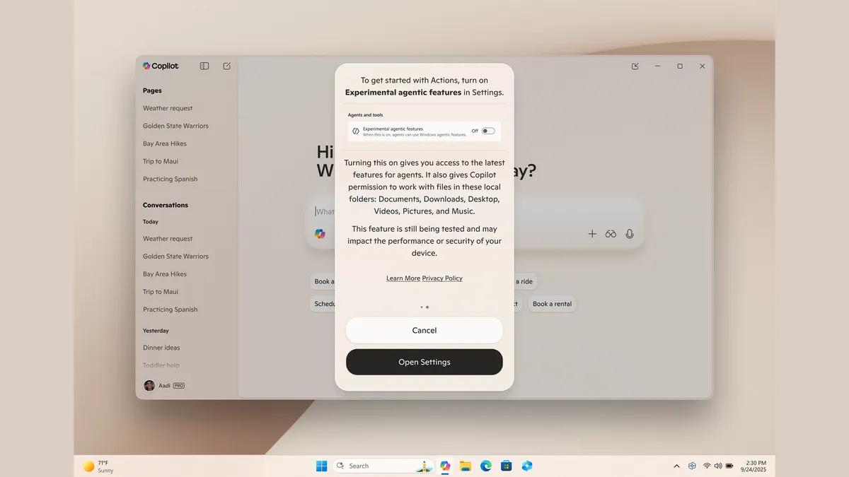 微软明确Win11演进蓝图:目标打造智能体系统,让AI替你干活